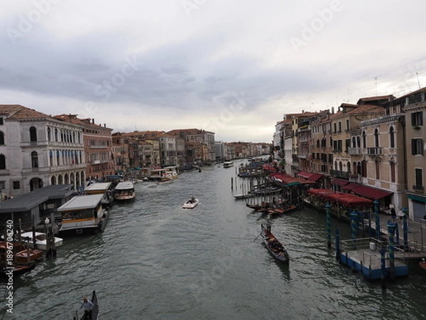 Obraz イタリア　世界遺産ヴェネツィア　カナルグランデ