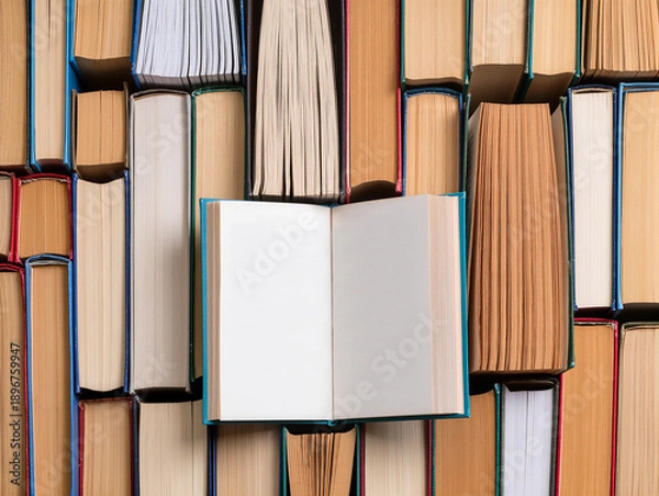 Obraz stack of old books