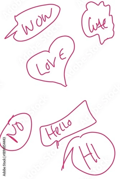 Obraz hand drawn sketch