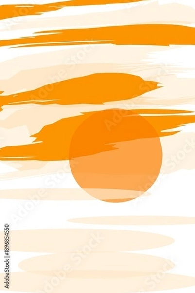 Obraz abstract background with orange