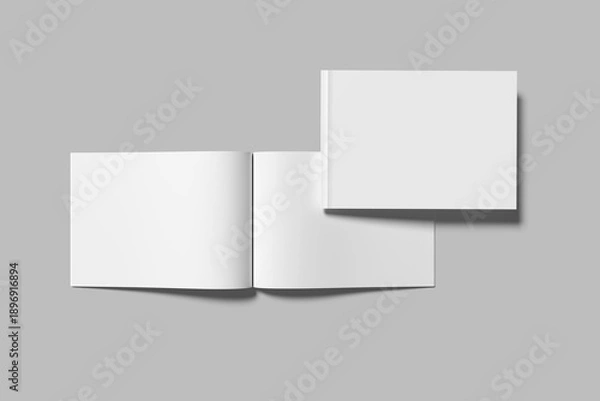 Obraz A5 Magazine Blank Mockup 3d
