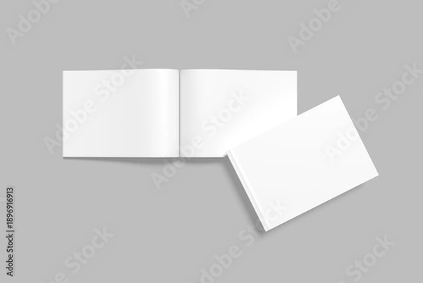 Obraz A5 Magazine Blank Mockup 3d