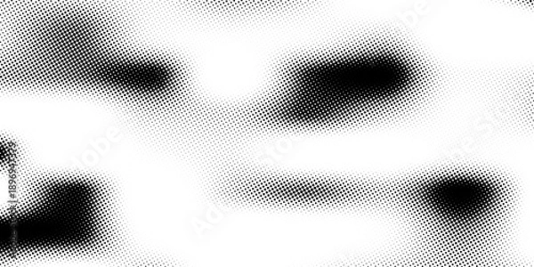 Obraz Black and White Dots  Halftone effect. Gradient. Vector eps 10