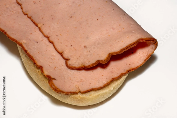 Obraz Dünne Scheiben Leberkäse