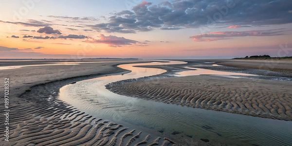 Obraz sunset over the beach