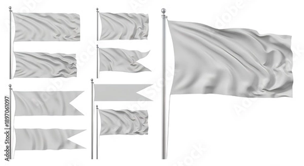 Obraz set of flags