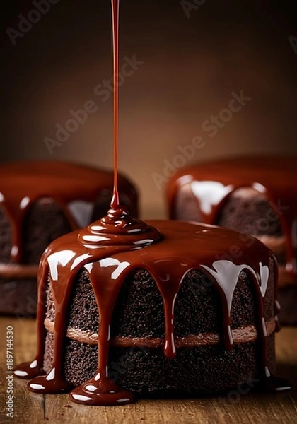 Obraz Chocolate Decadence: A Rich Glaze