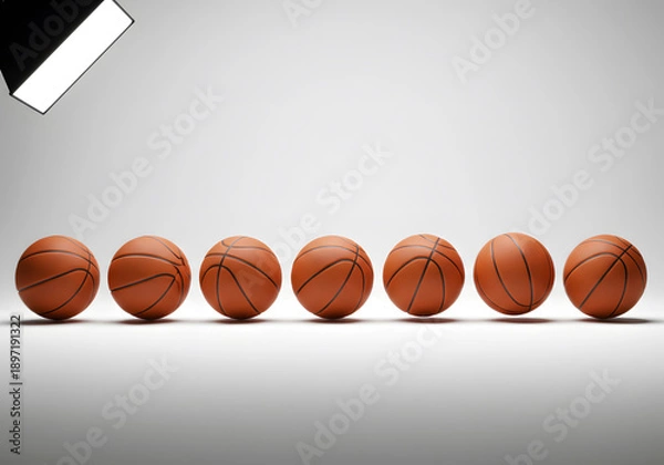 Obraz Basketball studio photography