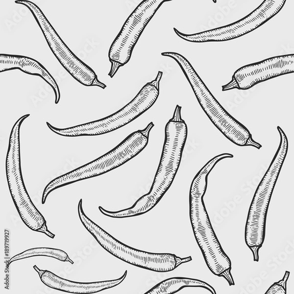 Obraz wzór papryczki chili