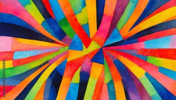 Obraz Background with bright colorful stripes, abstract pattern