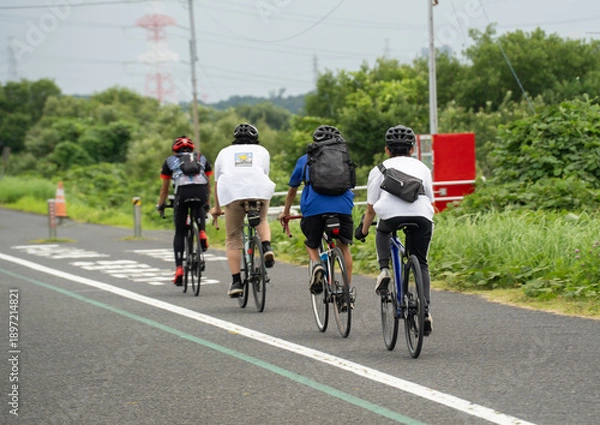 Obraz 夏の手賀沼を走る