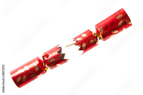 Fototapeta Pulled Christmas Cracker