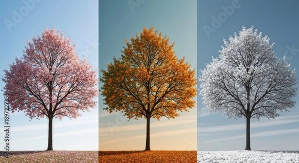 Fototapeta Four Seasons Tree