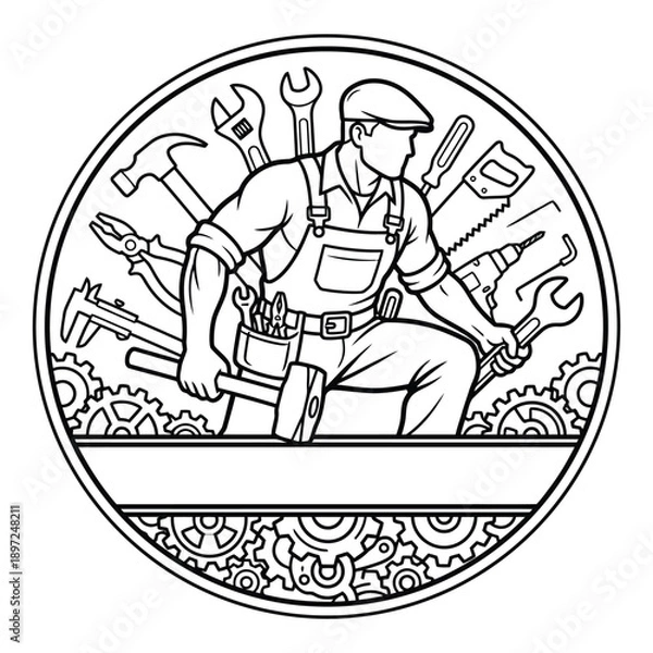 Obraz Cloud computing and data storage vector in flat design for scalable online solutions.