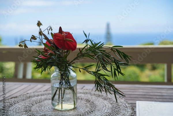 Obraz 海を望むカフェ