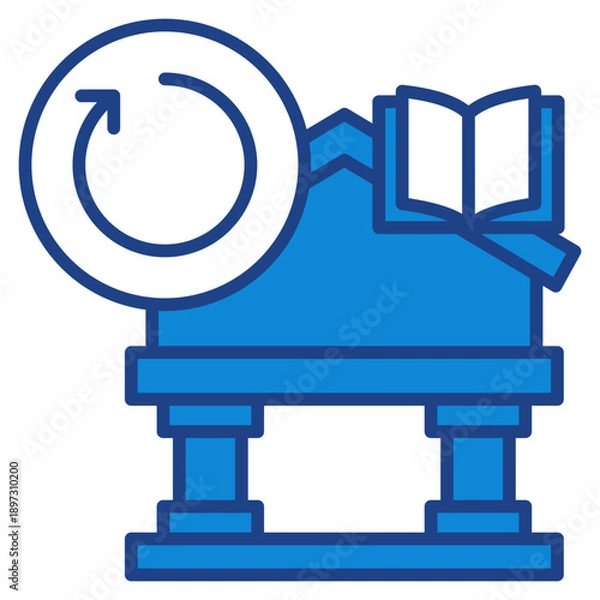 Obraz Library History Icon For Design Elements