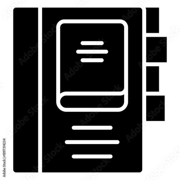 Obraz Book Category Icon For Design Elements