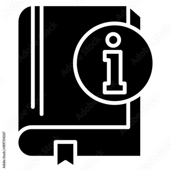Obraz Book Info Icon For Design Elements