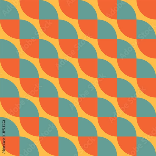 Obraz Seamless retro pattern with stripes.