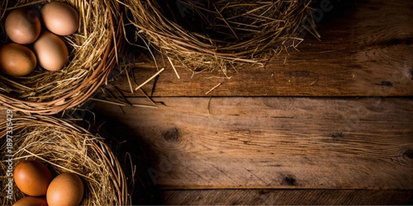 Obraz eggs in a basket