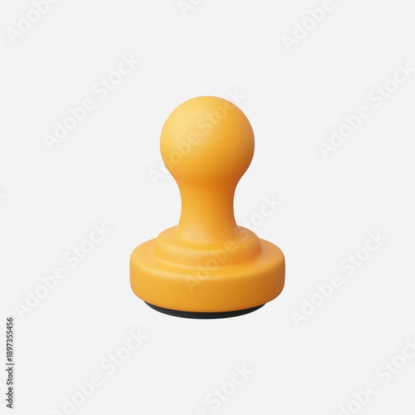 Obraz 3d Realistic Stamp vector illustration
