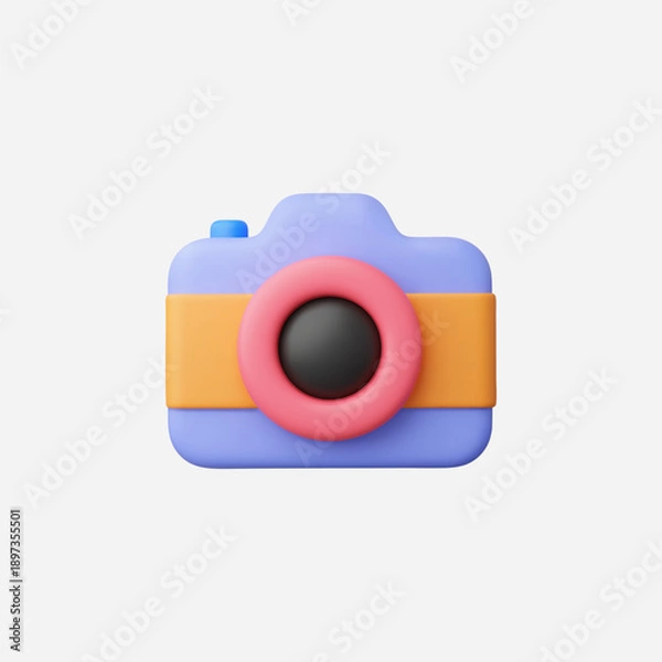 Obraz 3d Realistic Camera icon vector illustration