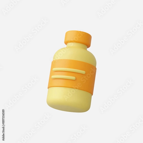 Obraz 3d Realistic Medicine Bottle vector illustration