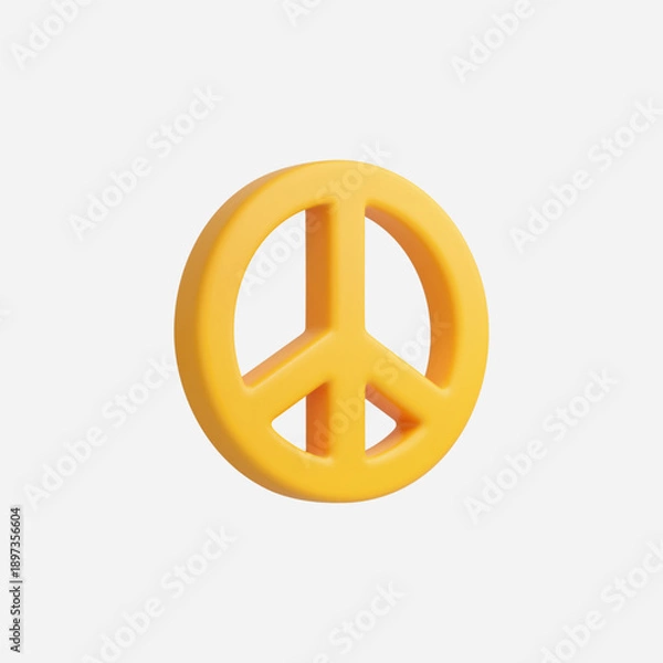 Obraz 3d Realistic Peace vector illustration