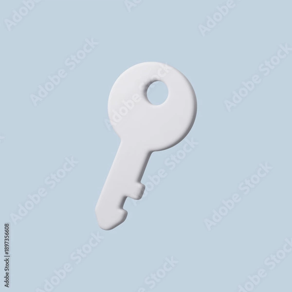 Obraz key on white background