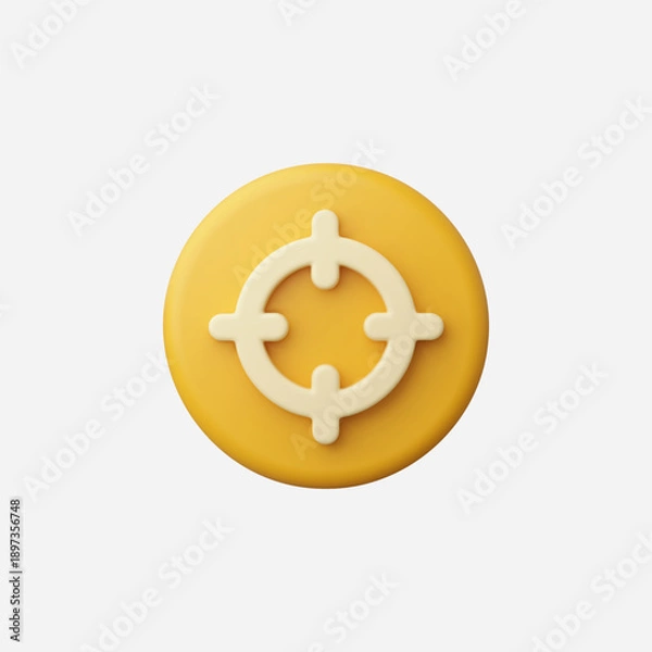 Obraz 3d Realistic Target vector illustration