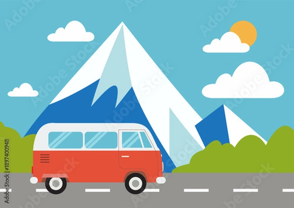 Obraz A trip to the mountains