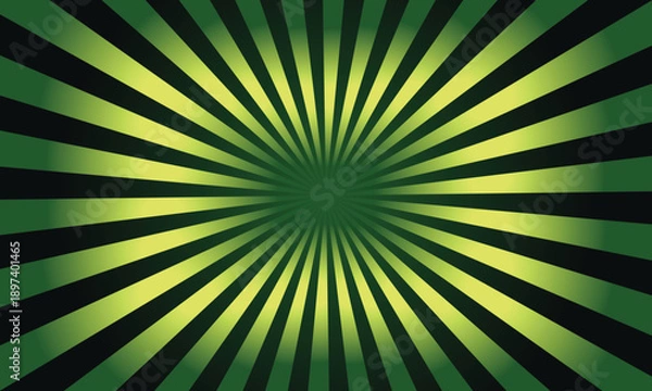 Fototapeta abstract green background with rays