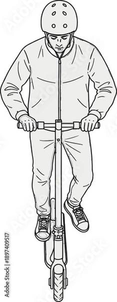 Obraz Scooter Rider