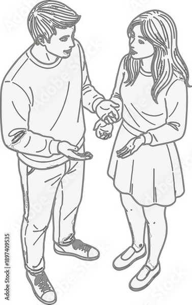 Obraz Sharing a Treasure