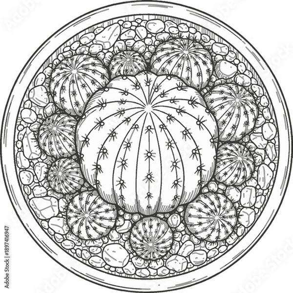 Obraz Cactus Mandala