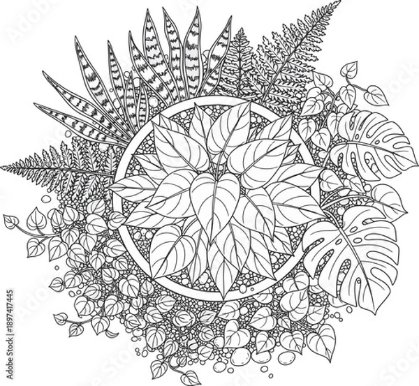 Obraz Botanical Mandala