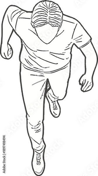 Obraz Running Man Sketch