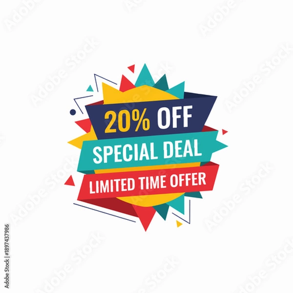 Obraz 20Z% off Special discount editable text effect