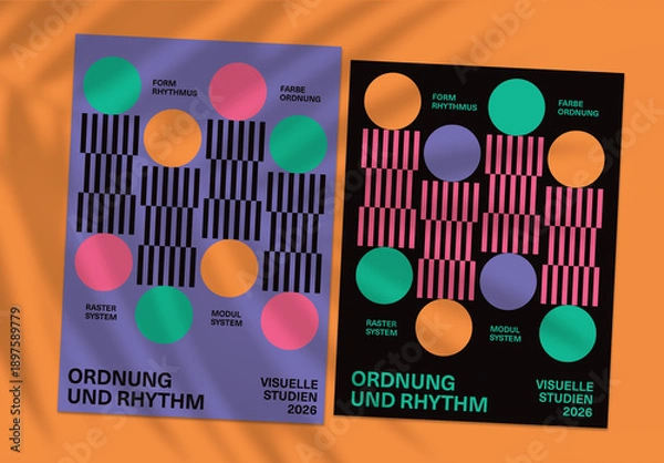 Obraz Retro Avant Garde Graphic Poster Layout