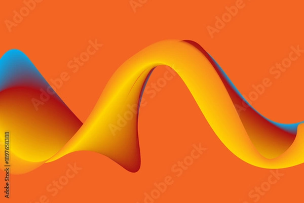 Obraz wavy abstract background design high quality