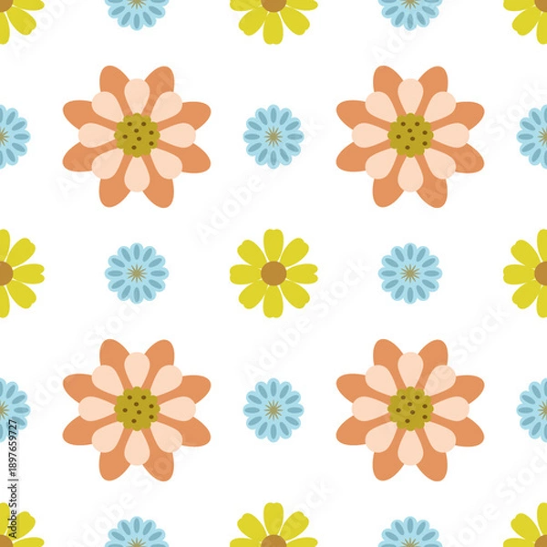 Obraz  Cute Floral Pattern for Digital Products