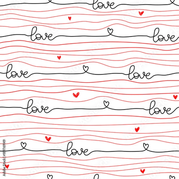 Fototapeta pattern for Valentine's Day