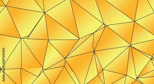 Obraz Abstract Geometric Golden Triangles Pattern