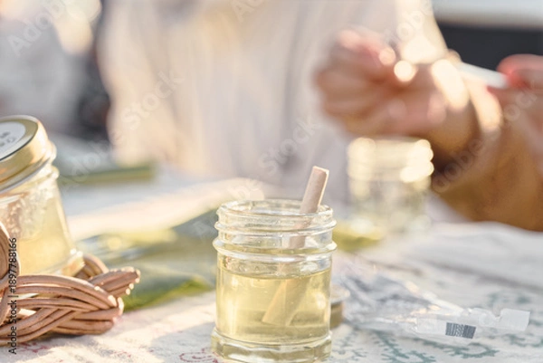 Obraz ビン入りのハチミツ