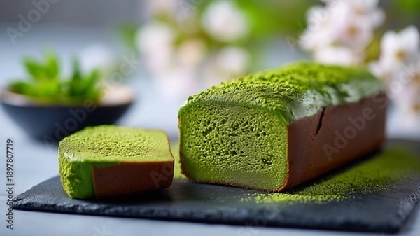 Obraz matcha gateau chocolate