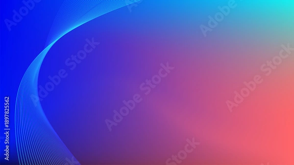 Fototapeta abstract blue background with lines