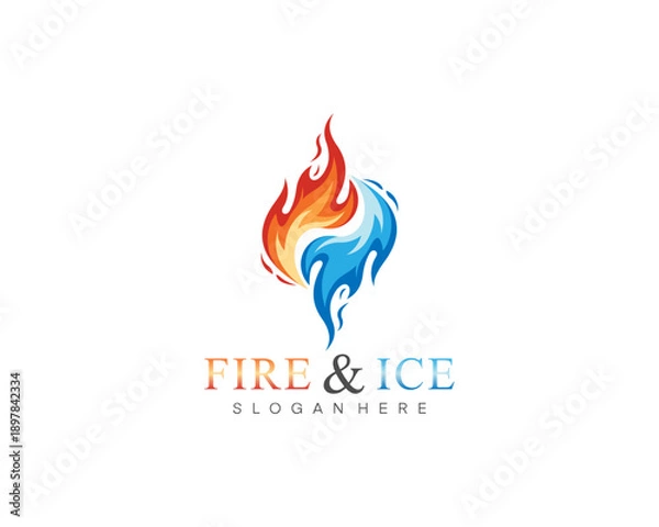 Obraz Fire and ice logo