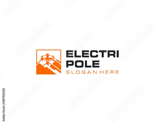Obraz Electric pole logo