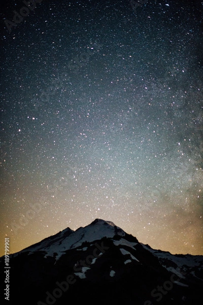 Obraz mountain in the night sky