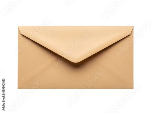Obraz Brown envelope isolated on transparent background